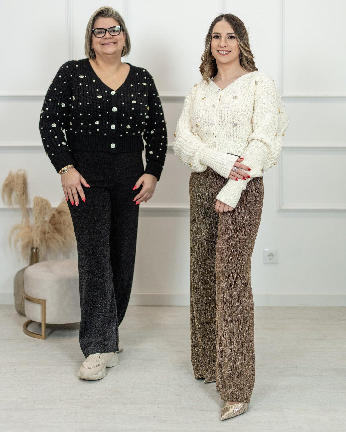 Cardigan | Casaco curto de malha com adereços