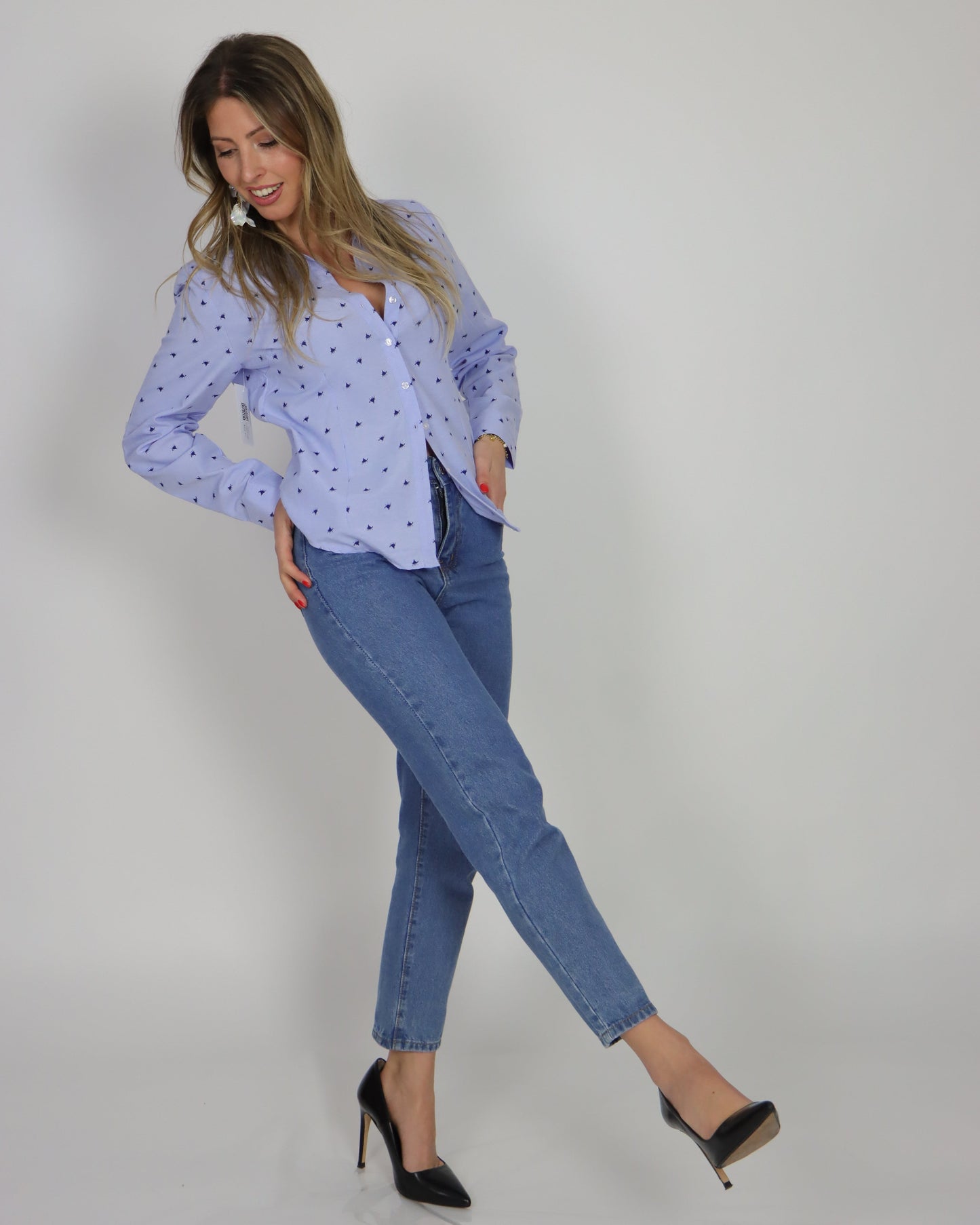 Calça de ganga Mom Fit