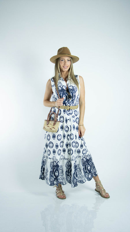 Vestido Comprido Étnicos Estampados