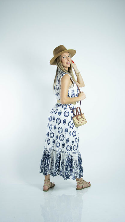 Vestido Comprido Étnicos Estampados