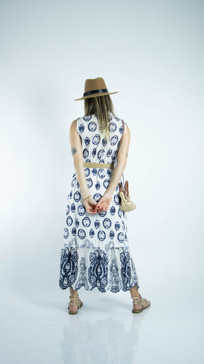 Vestido Comprido Étnicos Estampados