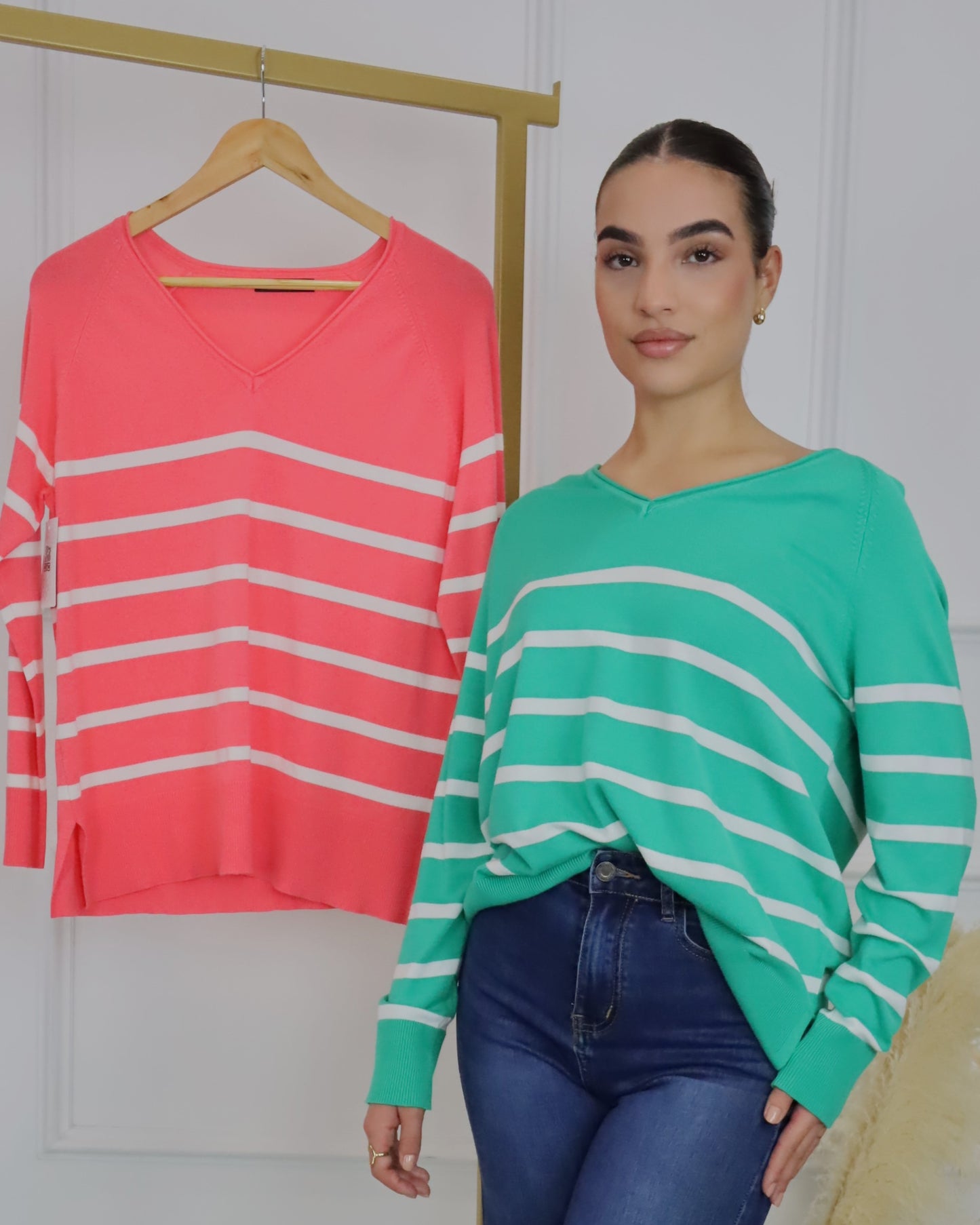 Camisola de malha com riscas_moda_nana