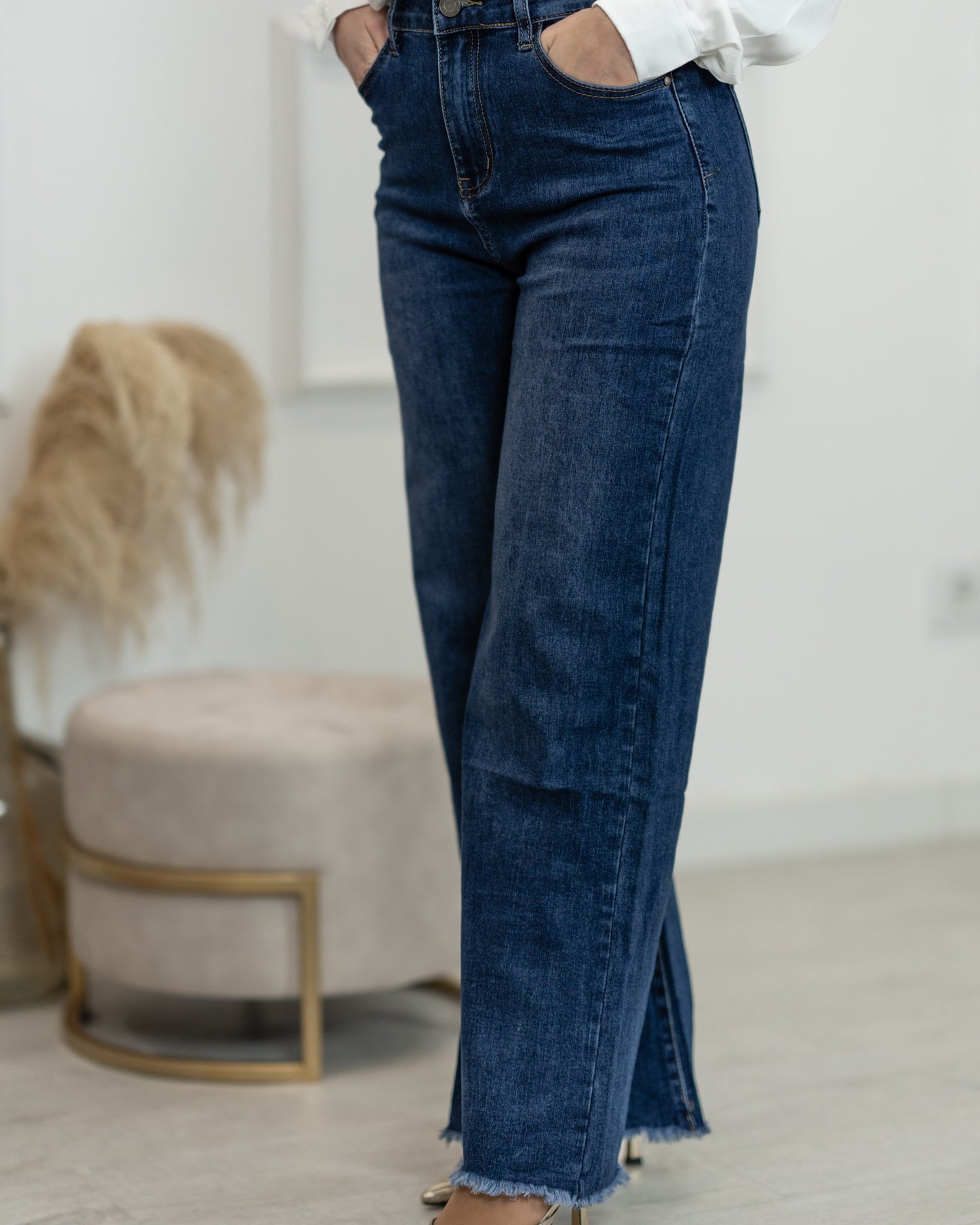 Wide Leg Jeans | Dark Wash