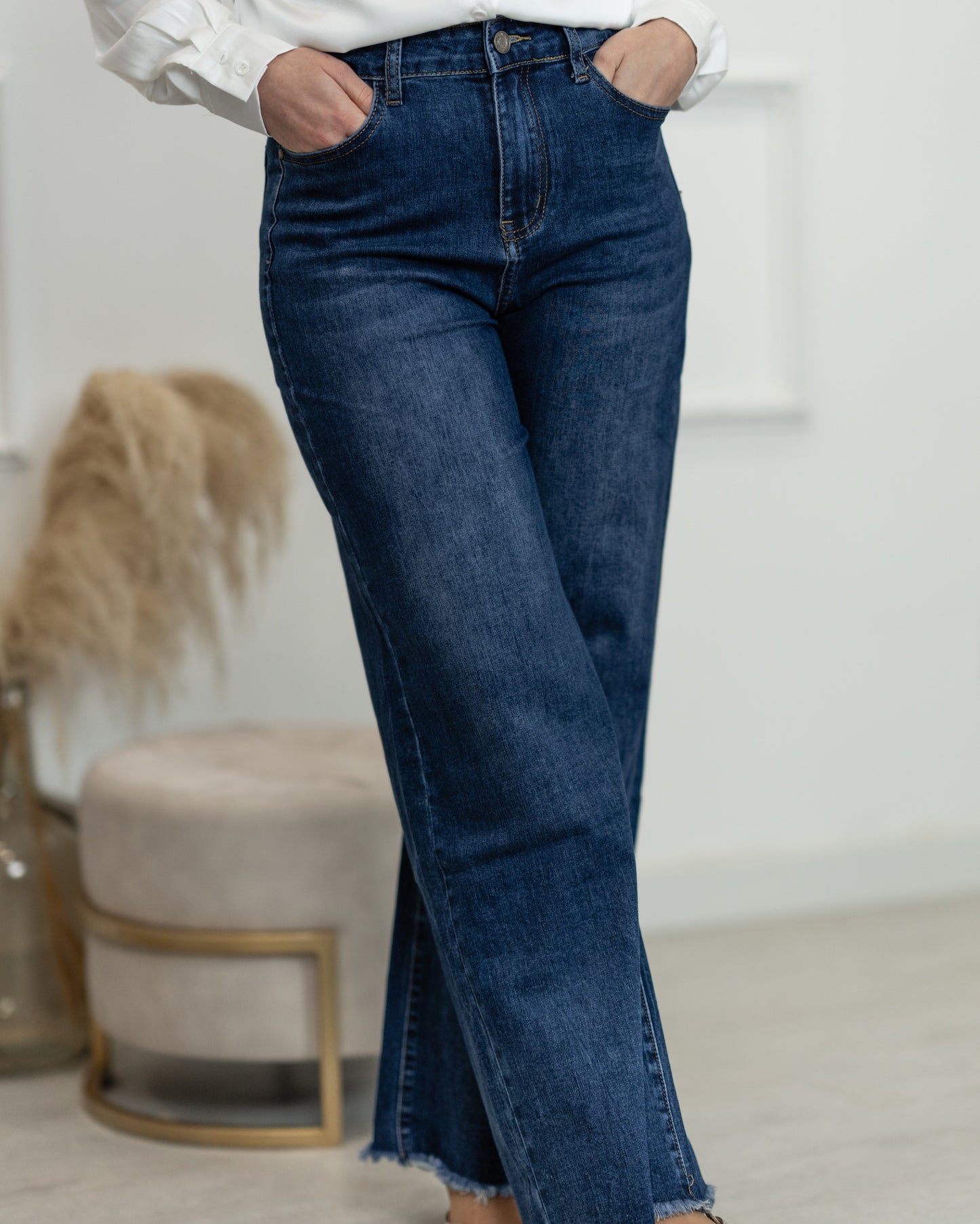 Wide Leg Jeans | Dark Wash