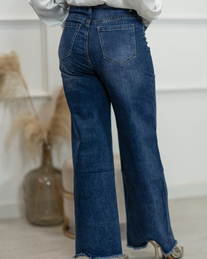 Wide Leg Jeans | Dark Wash