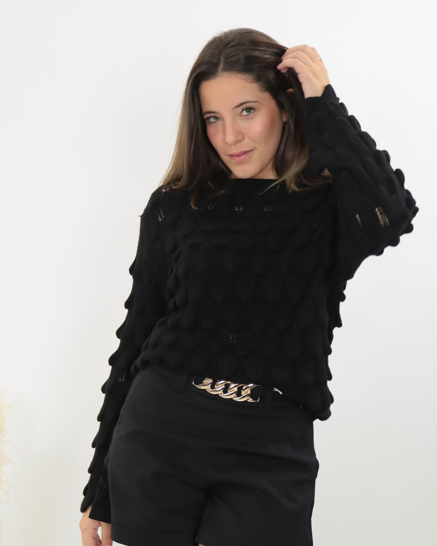 Camisola de malha gomos