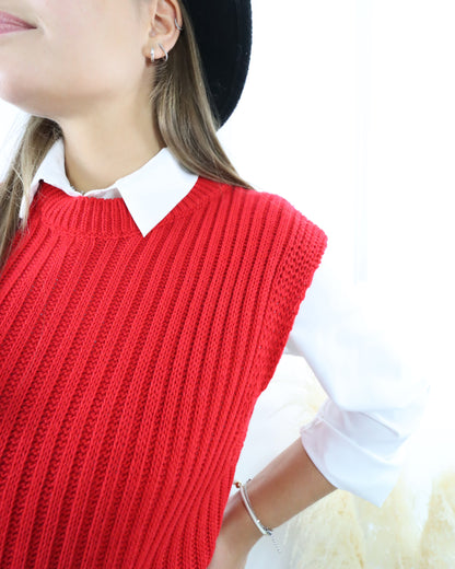 Vestido de malha curto com cinto