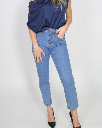 Calça de ganga Mom Fit