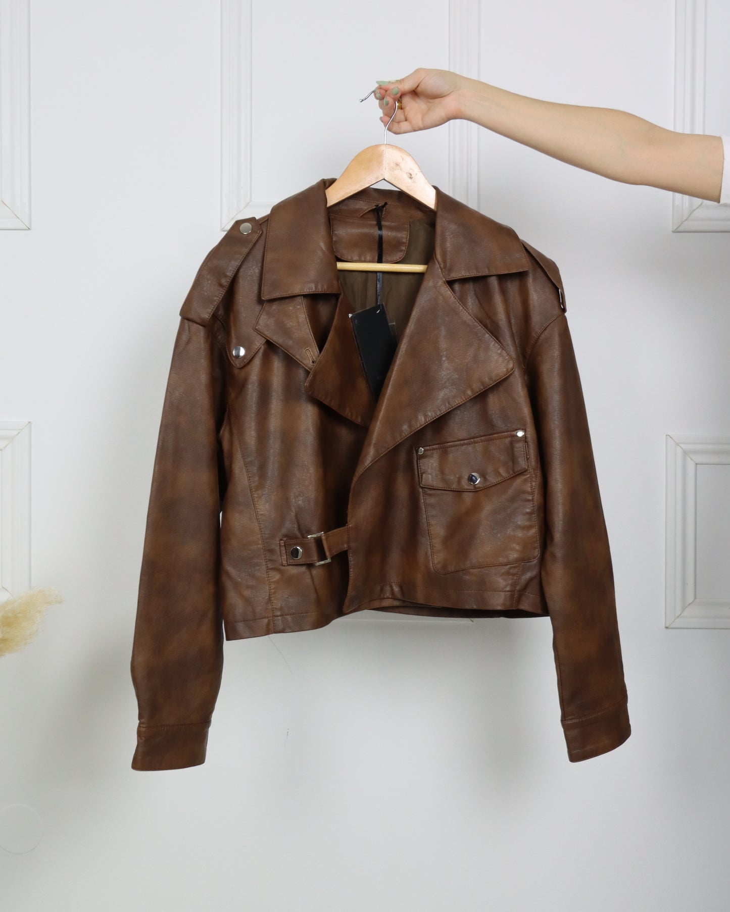 Casaco de polipele Castanho