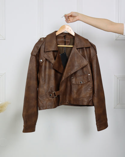 Casaco de polipele Castanho