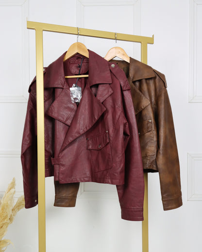 Casaco de polipele Castanho