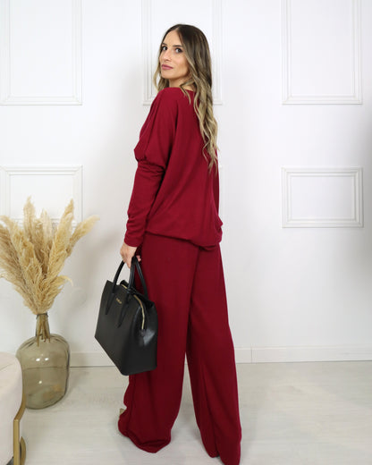 Conjunto gola redonda