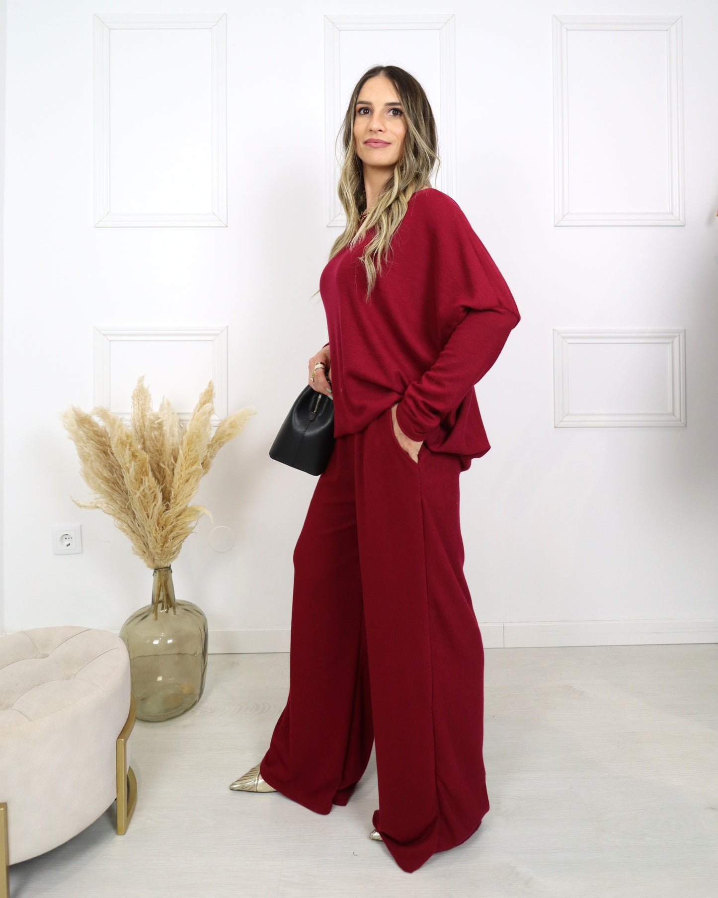 Conjunto gola redonda