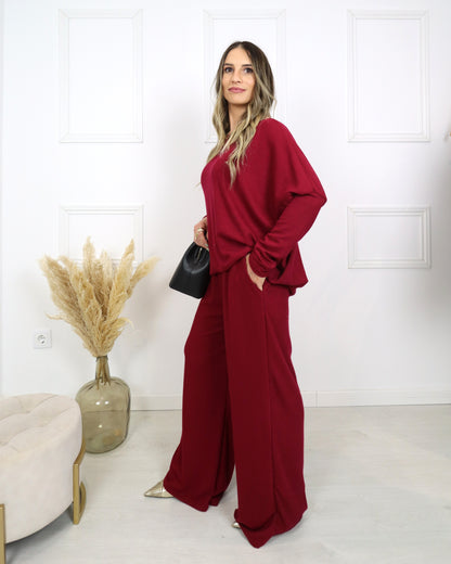 Conjunto gola redonda