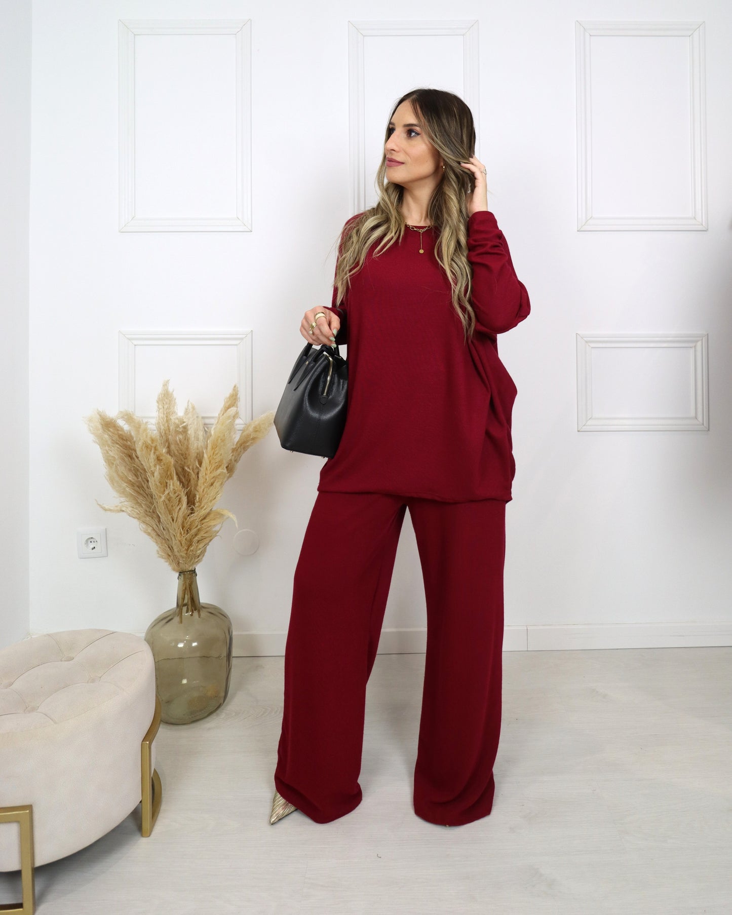 Conjunto gola redonda