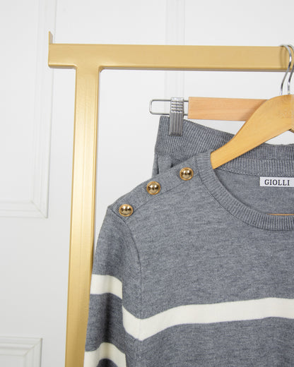 Conjunto de malha listrado