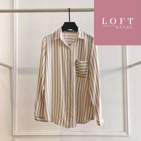 CAMISA | RAYAS BEIGE