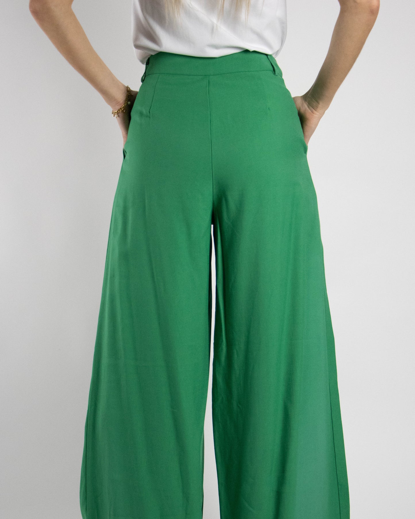 Calças Pantalonas Verdes