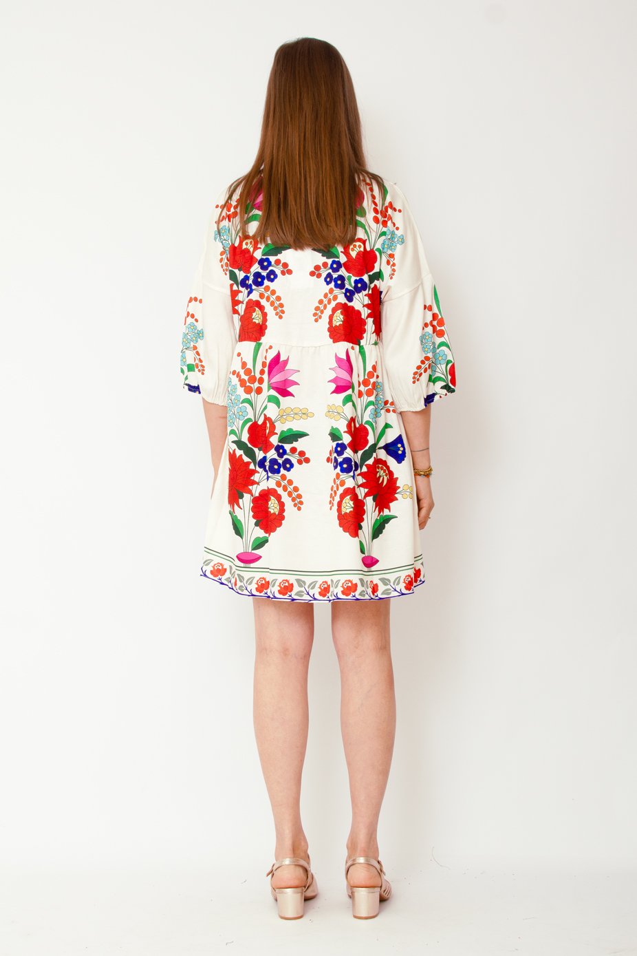 Vestido JS Millenium com padrão floral